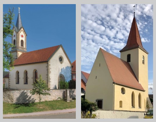 Kirchen Emetzheim und Holzingen